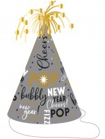 Bubbly New Year Parythut 23,5cm