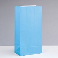 12 Papier Geschenktüten Valentina Hellblau
