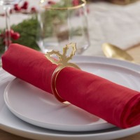 6 Landhaus Weihnacht Serviettenringe
