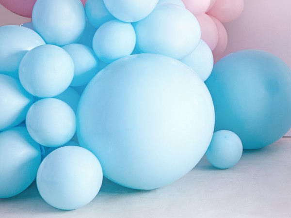 XL Latexballon babyblau 1m 3