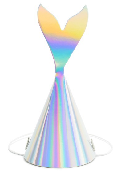6 Mermaid Princess Partyhüte 18cm 2