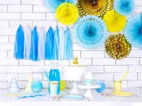 Vorschau: 20 Candy Party Servietten pastellblau 33cm