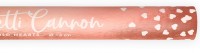 Vorschau: Roségoldene Konfetti Kanone 60cm
