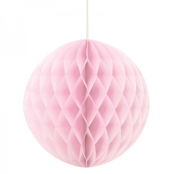 Deko Fluffy Wabenball Rosa 20cm