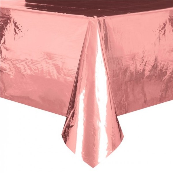 Papiertischdecke Roségold Metallic
