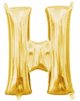 Mini Folienballon Buchstabe H gold 35cm