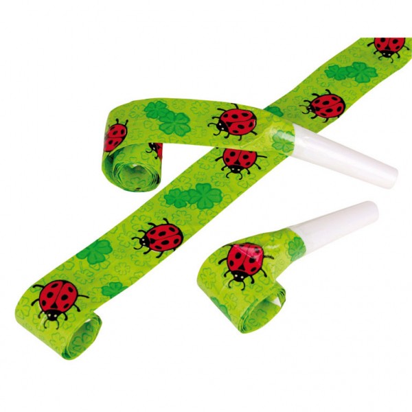 Süße Marienkäfer Luftrüssel Tröte Lucky Day 4 Stück