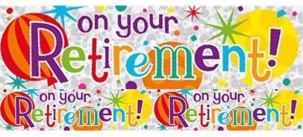 Happy Retirement Folienbanner 2,6m