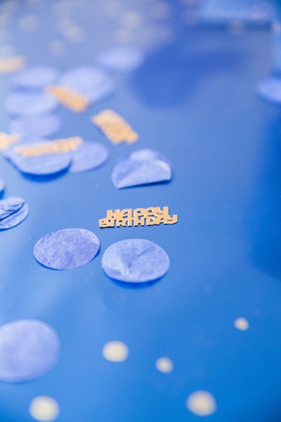 40. Geburtstag Konfetti 25g Elegant blue 4