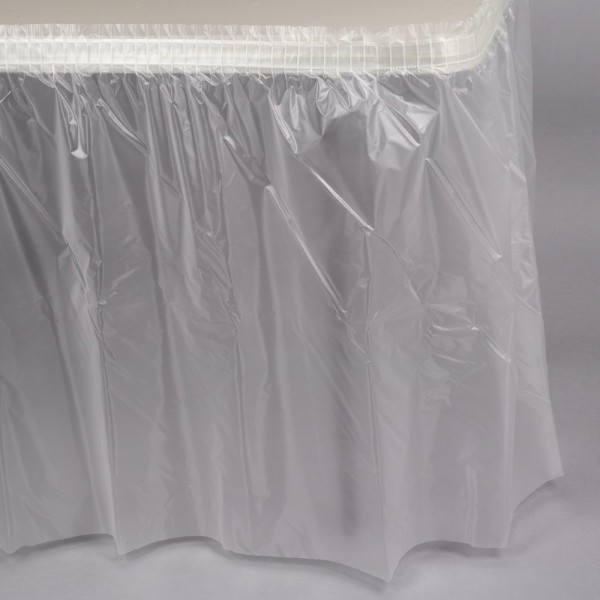 Tischschürze transparent 2,74 x 1,37m