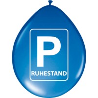 8 Ruhestand Vehrkehrsschild Ballons 30cm