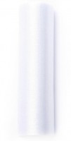 Organza Stoff Julie weiß 9m x 16cm