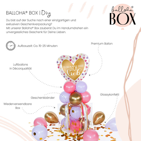Balloha Geschenkbox DIY Ich hab Dich lieb XL 3