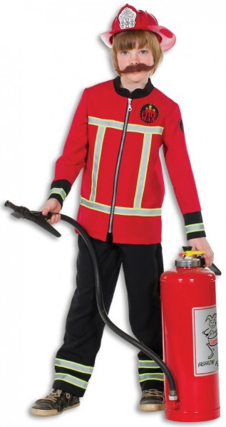 Rotes Feuerwehrmann Kinderkostüm Timon