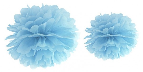 Pompon Romy azurblau 25cm 2