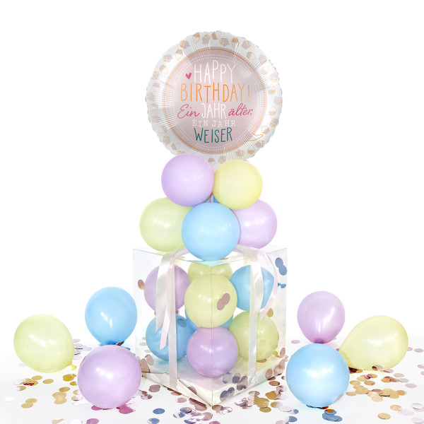 Balloha Geschenkbox DIY Birthday Cupcakes XL