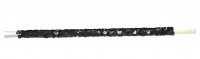 Pailletten Zigarettenspitze schwarz 30cm