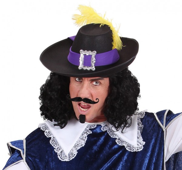 Verformbarer Schnurrbart Schwarz 3