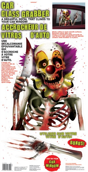 Horrorzirkus Fensterdeko 60 x 30cm
