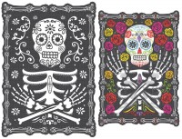 Dia de los Muertos Wandbild 45 x 30cm