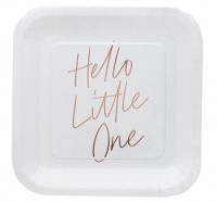 10 Hello Little One Teller eckig 22,5cm