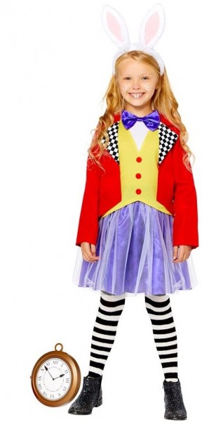 Wunderland Kaninchen Kostüm für Kinder 2