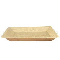 25 Palmblatt Teller Verdi eckig 25 x 25cm