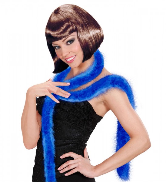 Elegante Federboa Blau 2m