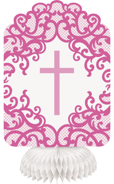 3 Festive Pink Wabenaufsteller 20cm