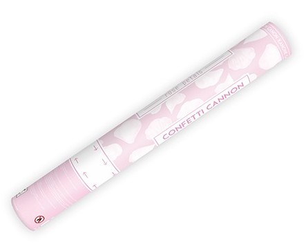 Konfetti Kanone Rosenblätter Weiß 2