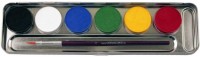 Schminkset Mit Pinsel 6 Farben In Palette