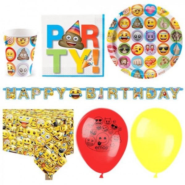 Emoji Smiley Premium Party Paket
