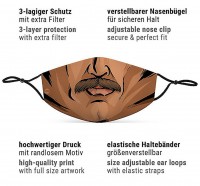 Mund Nasen Maske Comic Man für Herren