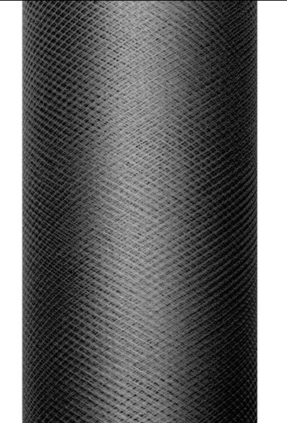 Tüll Stoff Luna schwarz 20m x 8cm