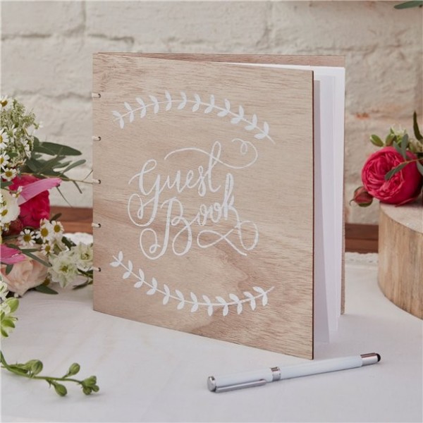 Rustic Wedding Gästebuch 21,5cm