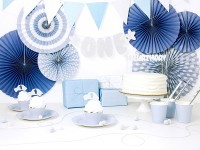 Vorschau: DIY One Star Wimpelkette silber-blau 1,3m