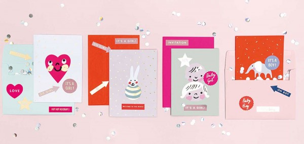 DIY Grußkartenset Hello Baby Hase 4