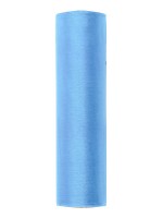 Organza Stoff Julie azurblau 9m x 16cm
