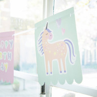 Vorschau: Glady Unicorn Wimpelkette 6m