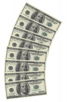 10 Falschgeld 100 Dollar Servietten