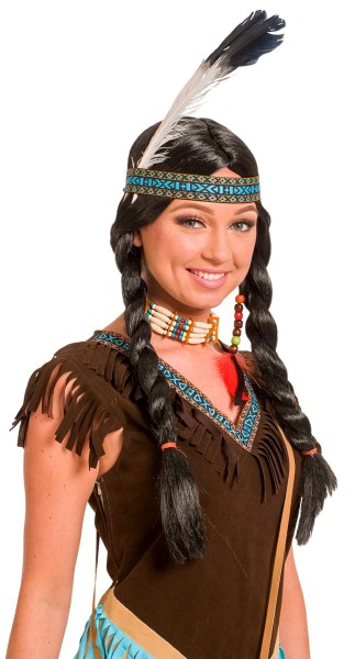 Perücke Indianerin Blauer Adler