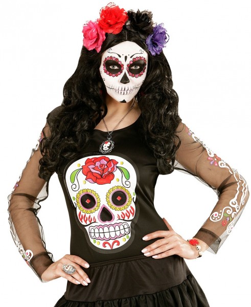 Rote Glitzer Rosen Haarspange 3