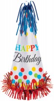 Rainbow Birthday Parthüte 33cm