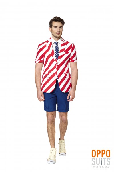 OppoSuits Sommer Anzug United Stripes 3