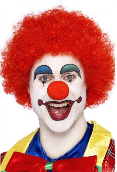 Authentische Clownsperücke Rot