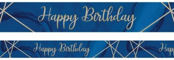 Luxurious Birthday Banner 2,74m