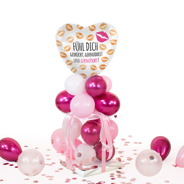 Balloha Geschenkbox DIY Fühl dich geknutscht XL