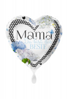 Mama du bist die Beste Herz Folienballon 43cm