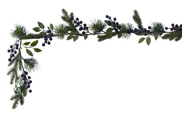 Tannengirlande mit Schlehdornbeeren 1,8m