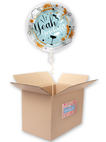 Yeah geschafft Folienballon 43cm 2